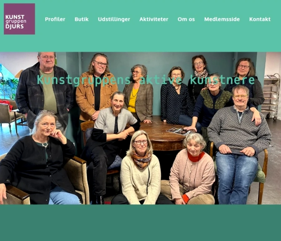 Link til hjemmeside Kunstgruppen Djurs